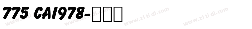 775 CAI978字体转换